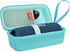 EVA Hard Case for JBL Flip 6 Flip 5, Waterproof Portable Bluetooth Speaker Storage Bag, Fits USB Cable (Peacock Green)