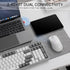 Redragon BK7114 Low-Profile Wireless Computer Keyboard, 98 Keys Slim Office Keyboard with 2.4G BT Wireless Connection
