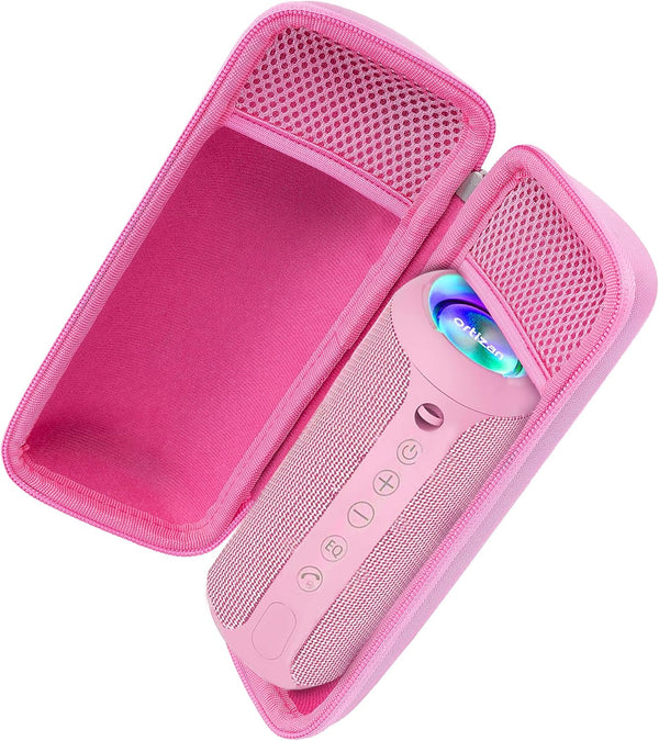 Khanka Hard Travel Case for Ortizan Portable Bluetooth Speaker, IPX7 Waterproof Wireless Speaker, Case Only (Pink)