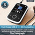 MP3 Player with Bluetooth and Sports Clip, Earbuds Included, Expandable to 128GB, HD Color Screen, 34 Hours Battery