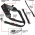 USA Gear Camera Sling Shoulder Strap - Adjustable Neoprene, Safety Tether, Accessory Pocket, Quick Release Buckle
