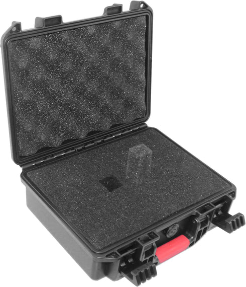 Weatherproof IP67 Hard Case with Customizable Foam for Pistol, GoPro, Camera Accessories, Black, 11 x 9 x 4 Inches