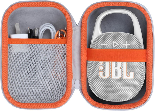 Hard Case for JBL Clip 5 & Clip 4 Portable Bluetooth Speaker (White)