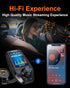 Upgraded Bluetooth FM Transmitter for Car, Wireless Radio Adapter Kit with 1.8" Color Display, Hands-Free Call, USB