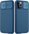 imluckies iPhone 12 Pro Max Case with Camera Cover, Hard PC Back & Soft Bumper, Protective Slim Fit