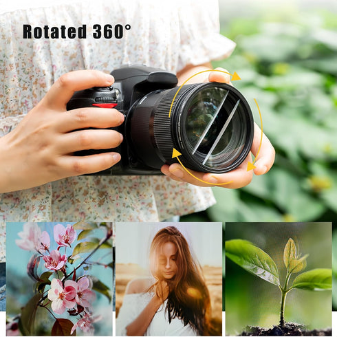 77mm Center Field Split Diopter Effect Filter for Camera Lens