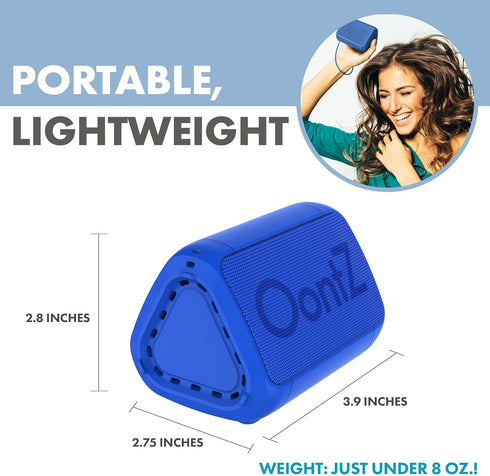 OontZ Angle Solo Bluetooth Speaker, Mini Wireless Speaker with Loud Volume & Bass, IPX5, Portable Small Speaker (Blue)