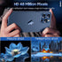 Uyiton Compatible with iPhone 15 Pro/Pro Max Camera Lens Protector - Strong Adsorption - Case-Friendly Metal Tempered