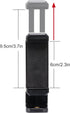 BONFOTO Universal Cell Phone Tripod Mount Adapter, Adjustable with Padded Clip, Rotates Vertical and Horizontal