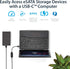 StarTech.com USB C to eSATA Cable, 3 ft, 5Gbp for HDD/SSD/ODD, USB 3.0 to eSATA Converter