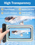 Floating Waterproof Phone Pouch - IPX8 Case for iPhone 15 14 13 Pro Max Galaxy S24 S23, with Adjustable Lanyard
