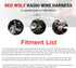 1999-2003 1998-2005 RED WOLF Stereo Wiring Harness Pre-Installed Wire Connectors Compatible with Ford Ranger Explorer