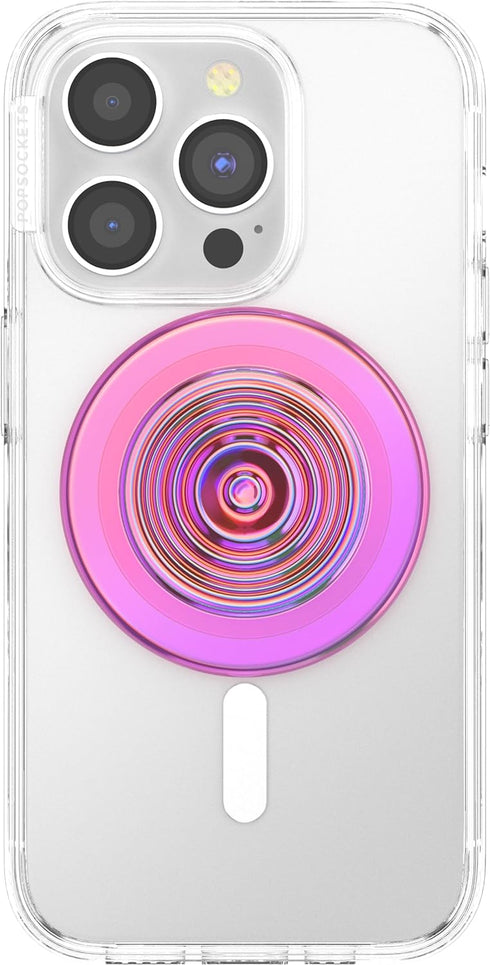 PopSockets Ripple Iridescent Absinthe Phone Grip Compatible with MagSafe, Wireless Charging Phone Holder