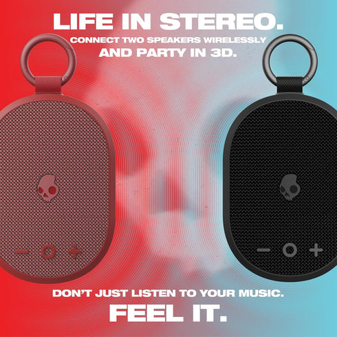 Skullcandy Kilo Wireless Bluetooth Speaker, IPX7 Waterproof Mini Speaker with 24 Hour Battery and True Wireless Pairing