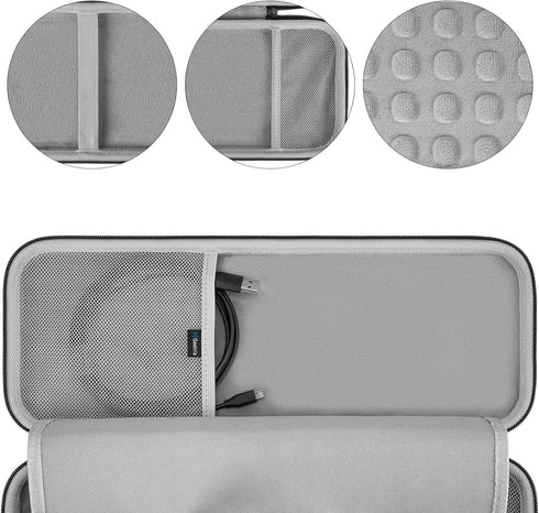 Geekria K380 Keyboard + M350 Mouse Combo Carrying Case, Protective Travel Bag for Logitech Pebble 2 Combo, Lavender