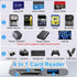 Suejezt 4 1 in SD Card Reader for iPhone/iPad/Mac, USB-C/Lightning/USB-A Memory Card Reader, Photo Transfer from