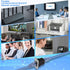 QIANRENON RJ45 Rectangular Panel Network Adapter, Cat6A RJ45 Female to Female, Mounting Network Shield Socket