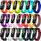 BANGTING 20 Pieces Strap Replacement for Xiaomi Mi Band 7/6/5 and Amazfit Band 5, 20 Colors Wristbands Accessories