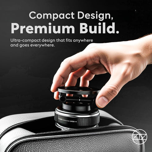 ZIZ 360 Heavy Duty Magnetic Phone Holder Vacuum Suction Mount Foldable, Adjustable, Car/Office/Gym - Dashboard