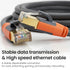 8 6ft, 40Gbps 2000MHz 26AWG Cat8 RJ45 PS5 Cat Ethernet Cable High Speed LAN Cables Shielded, Heavy Duty Outdoor Indoor