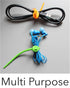 Multi Purpose Silicone Zip Ties, 20 pcs, 6 inch Cable Ties, Double Lock Twist Ties in Multi Color (Red, Blue, Green,