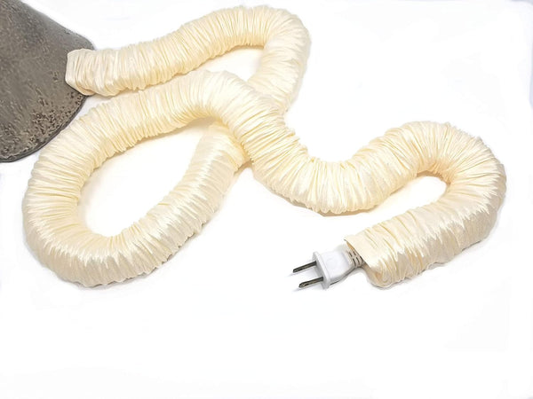 Cream CoverEase 9 Feet Lamp Cord Cover Tube