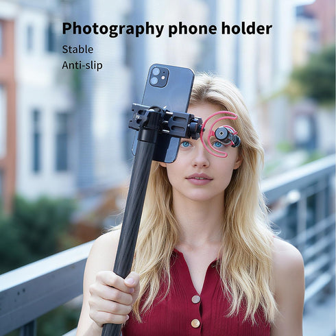 Thryllix 1/4" 17/16/15/14/13, Aluminum Phone Tripod Mount with Cold Shoe & ARCA-Swiss Quick Release, Adjustable