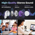30 Pack Multicolored Earbuds | Disposable 3.5mm Stereo In-Ear Headphones for School, Classroom, Library Use