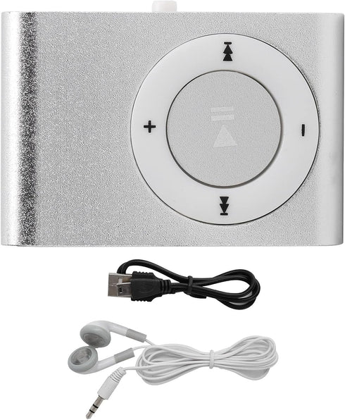 Wisoqu MP3 MP3 Player, Portable Digital Music Media Player Mini Back-Clip Player with Earphone and USB Cable