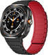 Magnetic Watch Band for 2024 Samsung Galaxy Watch 7 Ultra 47mm, Rugged Sport Silicone Wristband with Strong Magnet