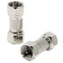 Male to Male Coax Connector, 2 Pack 75 Ohm F Type RG6 Coaxial Cable Adapter for TV, Antenna, Splitter, Amplifier
