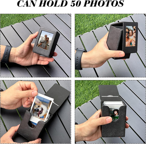 Mini 3 inch Film Picture Holder Case for Fujifilm Instax Mini 12/11/99/90/EVO Camera Film Accessories Photo Pouch Protection Case Can hold 50+ films by WOGOZAN