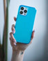 FELONY CASE iPhone 13 Pro Max Neon Blue Clear Protective Case, TPU and Polycarbonate Shock-Absorbing Cover