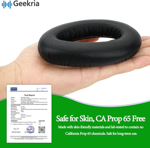 Geekria Replacement Ear Pads, Black Ear Cushions for Sennheiser PXC 550, PXC 550-II, MB 660 Series Headphones