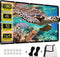 HUANYINGBJB Projector Screen - 4K 16:9 HD Foldable Double-Sided Portable Outdoor Indoor Screen for Movie Home Theater