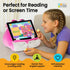 Gifts for Readers & Writers Tablet & Book Stand for Kids, Soft Reading Pillow, Book Holder with Pockets for Storage