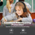 AILIHEN I35 Kids Headphones, Foldable On-Ear, 93dB Safe Volume, HD Mic, 3.5mm Wired for Chromebook, Laptop, Tablet