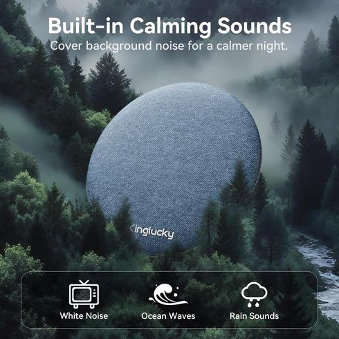 X50 Kinglucky Pillow Speaker for Sleeping, Mini Bluetooth Speaker Under Pillow with Built-in Pink Noise White Noise