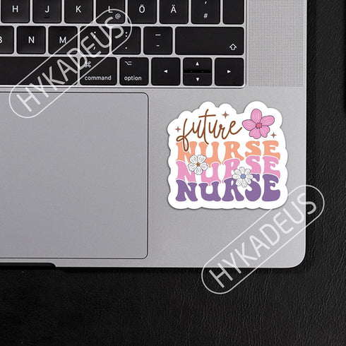(3Pcs) Future Nurse Sticker Nursing Student Stickers, Waterproof Vinyl Decal for Books, Laptops, Tumblers, Water Bottles