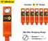 Heavy-Duty Wrap-It Storage Straps, 10-inch (6-Pack) Blaze Orange for Garage Organizer and Electric Cord Holder