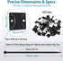 SeuYeugX 100PCS Set Zip Tie Mounts - Cable Self Adhesive Mounts for Wire Management with Stick Pads Anchors Clips