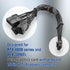Premium Sleeved 12VHPWR PCI-e 5.0 16Pin to Triple 8-Pin GPU Power Extension Cable (F04-303BK)