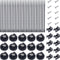 15 PCS Magnetic Zip Tie Mounts, Black Magnetic Wire Holder Multipurpose &