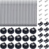 15 PCS Magnetic Zip Tie Mounts, Black Magnetic Wire Holder Multipurpose &