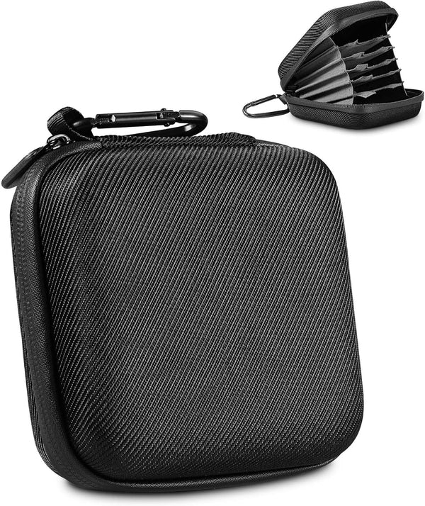 Hard Shell Camera Filter Case for 6 Circular Filters with Max Diameter of 95mm, Microfiber-Lined Pockets