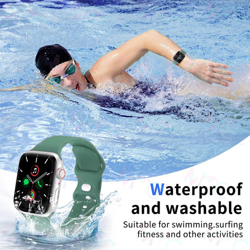 Iwujiao 38mm 40mm 41mm 42mm 44mm 45mm 49mm, 9/8/7/6/5/4/3/2/1 Band Compatible with Apple Watch Replacement Soft