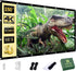 AAJK Outdoor Projector Screen 150 inch, Washable Projector Screen 16:9 Foldable Anti-Crease Portable