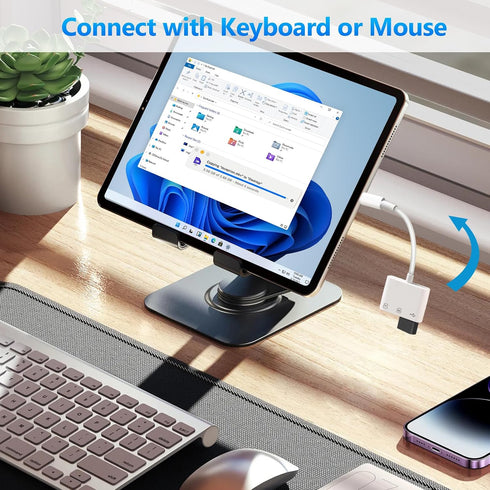 ADRUDY 3 3 1 14 13 12 SD Card Reader for iPhone iPad, SD Card Reader with SD/MicroSD/USB-A Slots, in Memory Card Reader