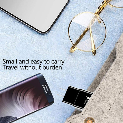 Adaptive Fast Charging Block USB Wall Charger, 2-Pack: Travel Quick Charger Adapter for Samsung Galaxy S22 S21 S20