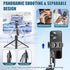 OneNine 67" 1/4 Selfie Stick Tripod for iPhone with Remote Control, Phone Holder and Screw, Adjustable Multi-Angle